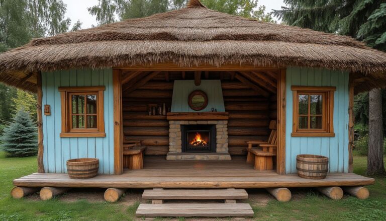 Строительство бань из минибруса